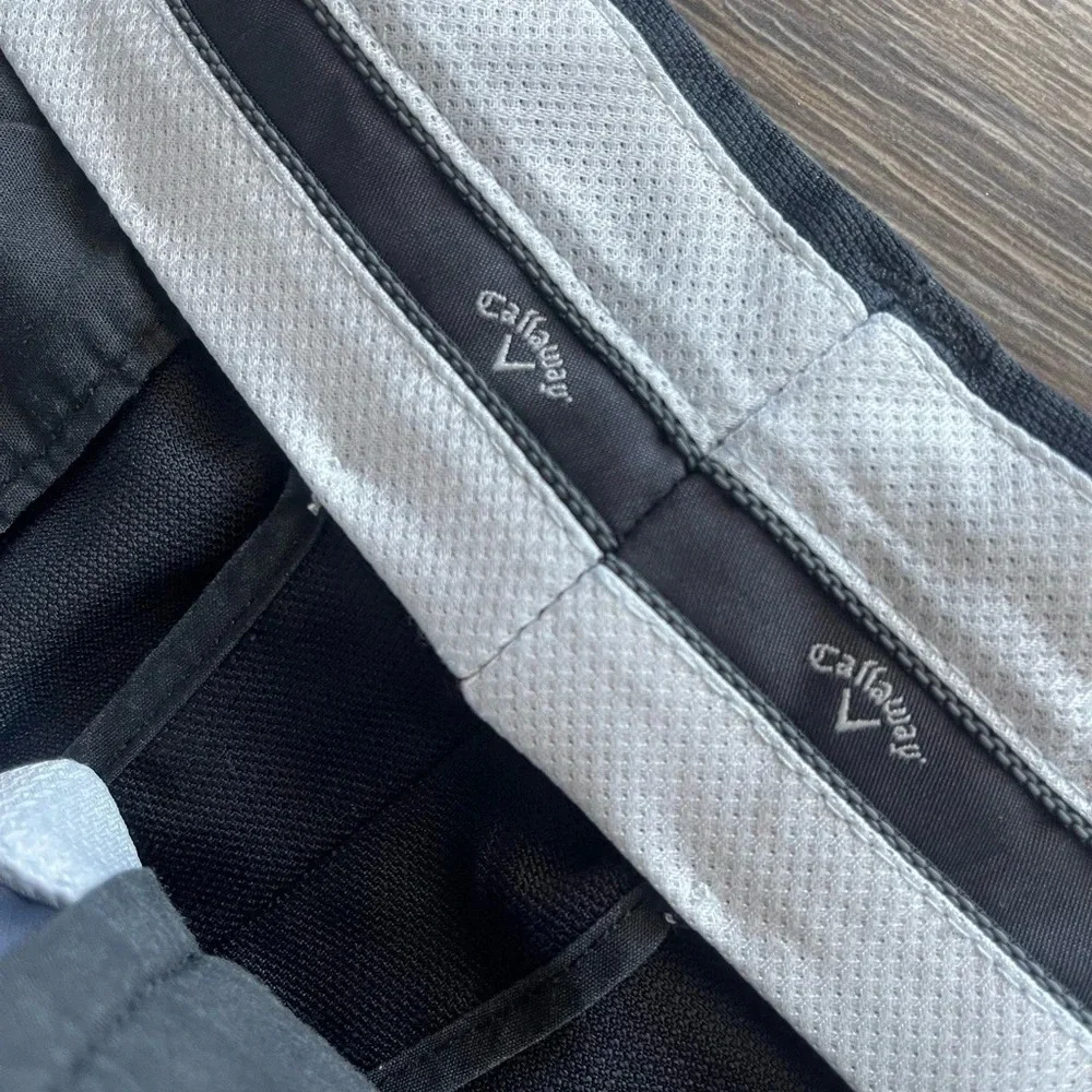 🚩 Final Sale Callaway | Men’s Black Pleated Tech Golf Pants, 34x30